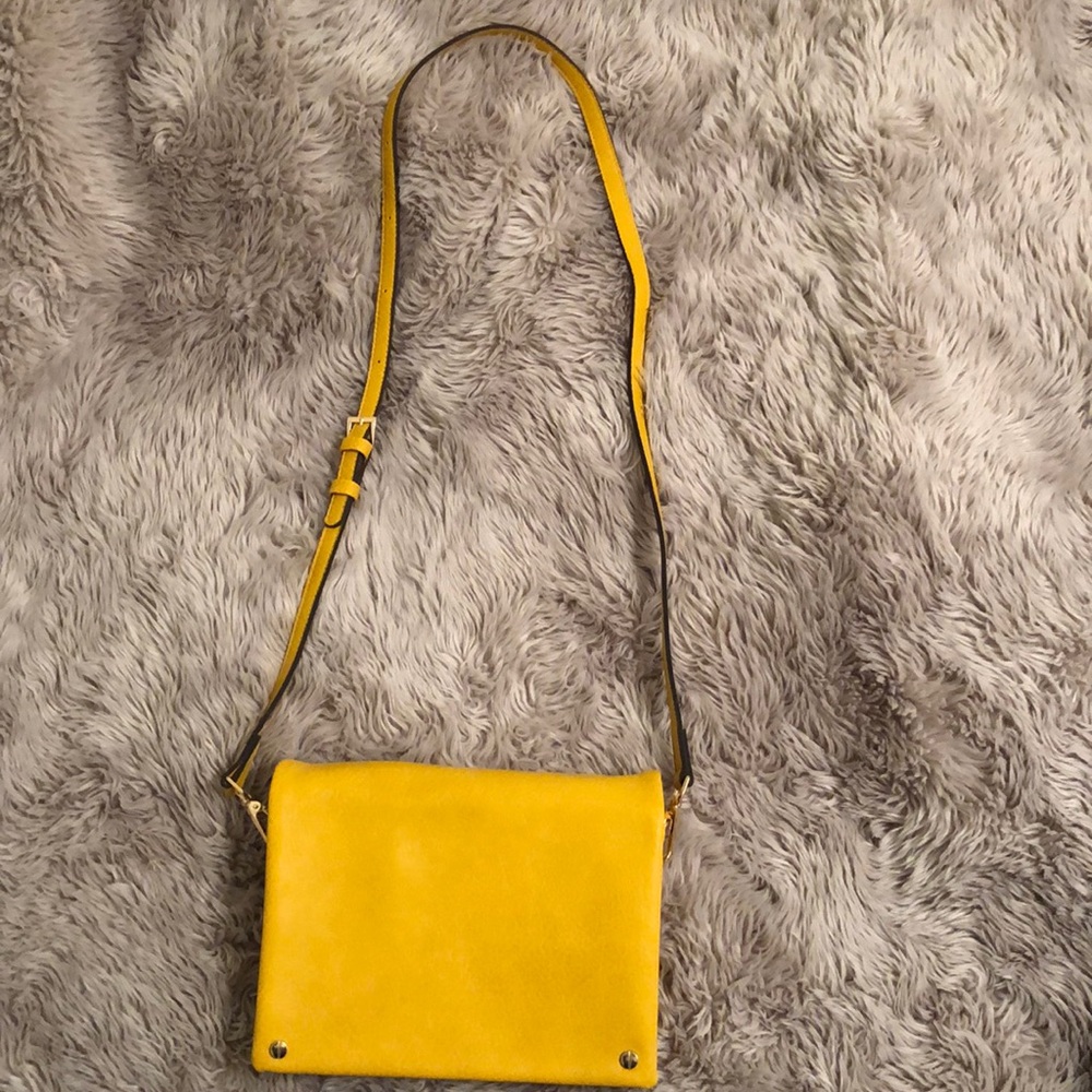 Fold over Crossbody Vegan Leather Bag